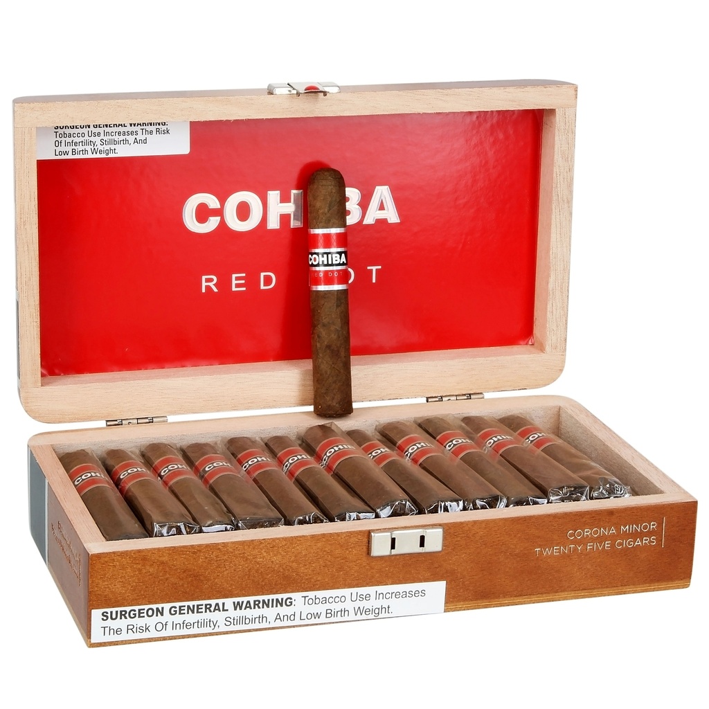 Cohiba Red Dot Corona Box of 25 - 5'' 1/8 x 42