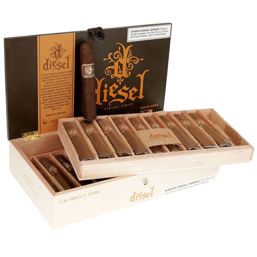 Diesel Vintage Series Maduro Robusto Gordo 5x56 Box of 20