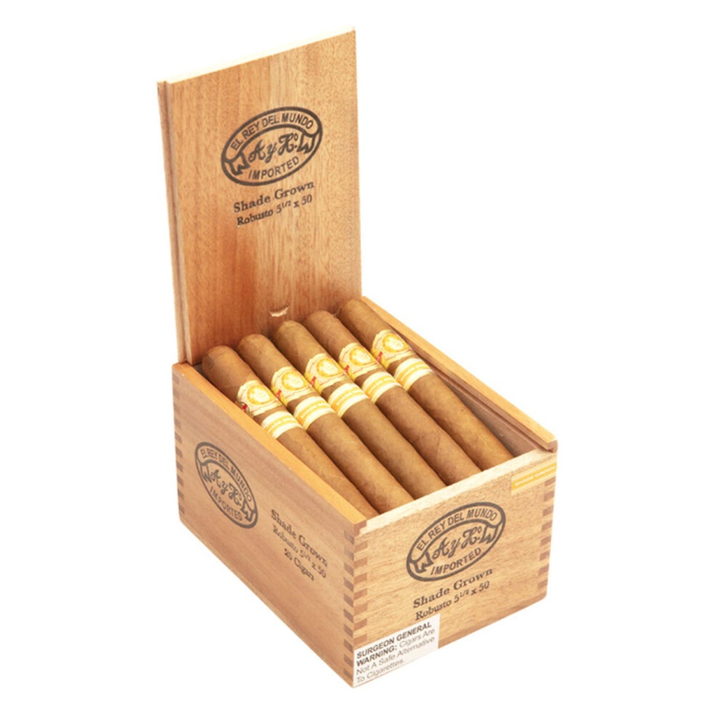 El Rey Del Mundo Shade Grown Robusto Box of 20 - 5" 1/2 x 50 