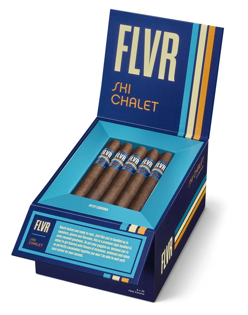 FLVR Ski Chalet Corona Box of 25 - 5" x 42 
