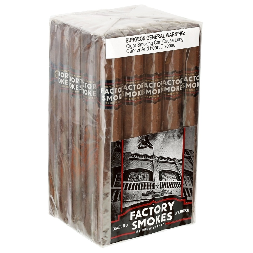 Factory Smokes Maduro Churchill Bundle of 25 - 7" x 50