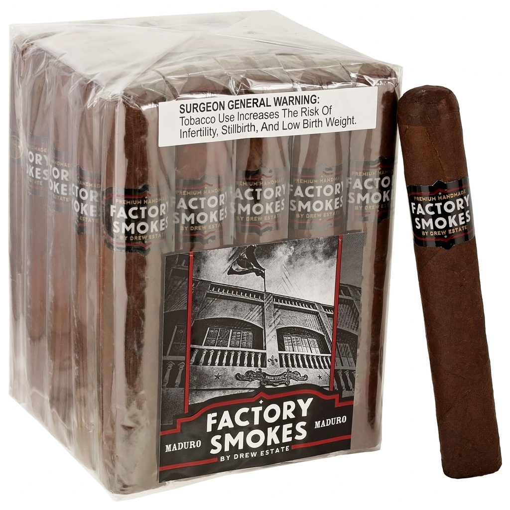 Factory Smokes Maduro Gordito Bundle of 25 - 6" x 60