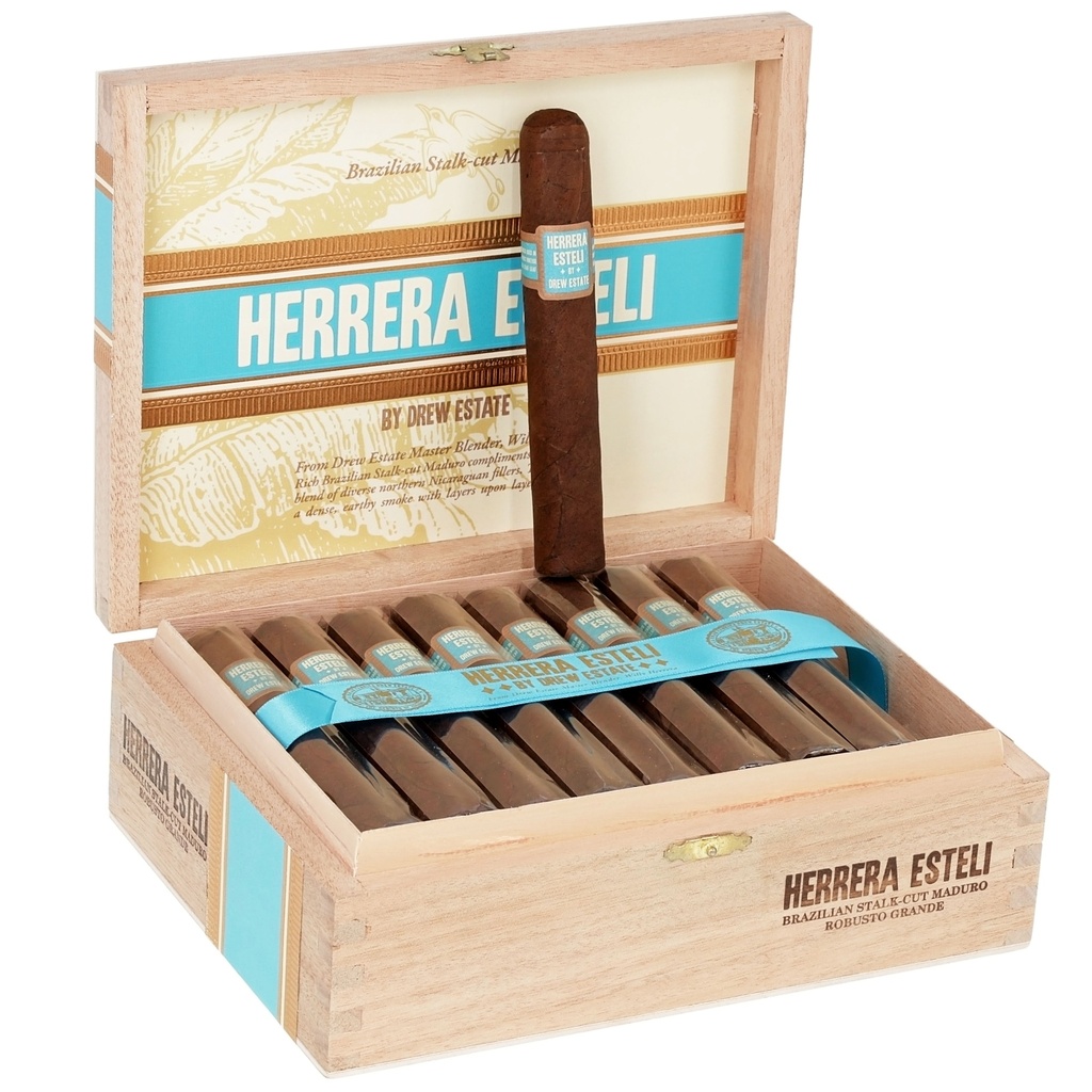 Herrera Esteli Brazilian Maduro Robusto Grande Box of 25 - 5" 1/4 x 52