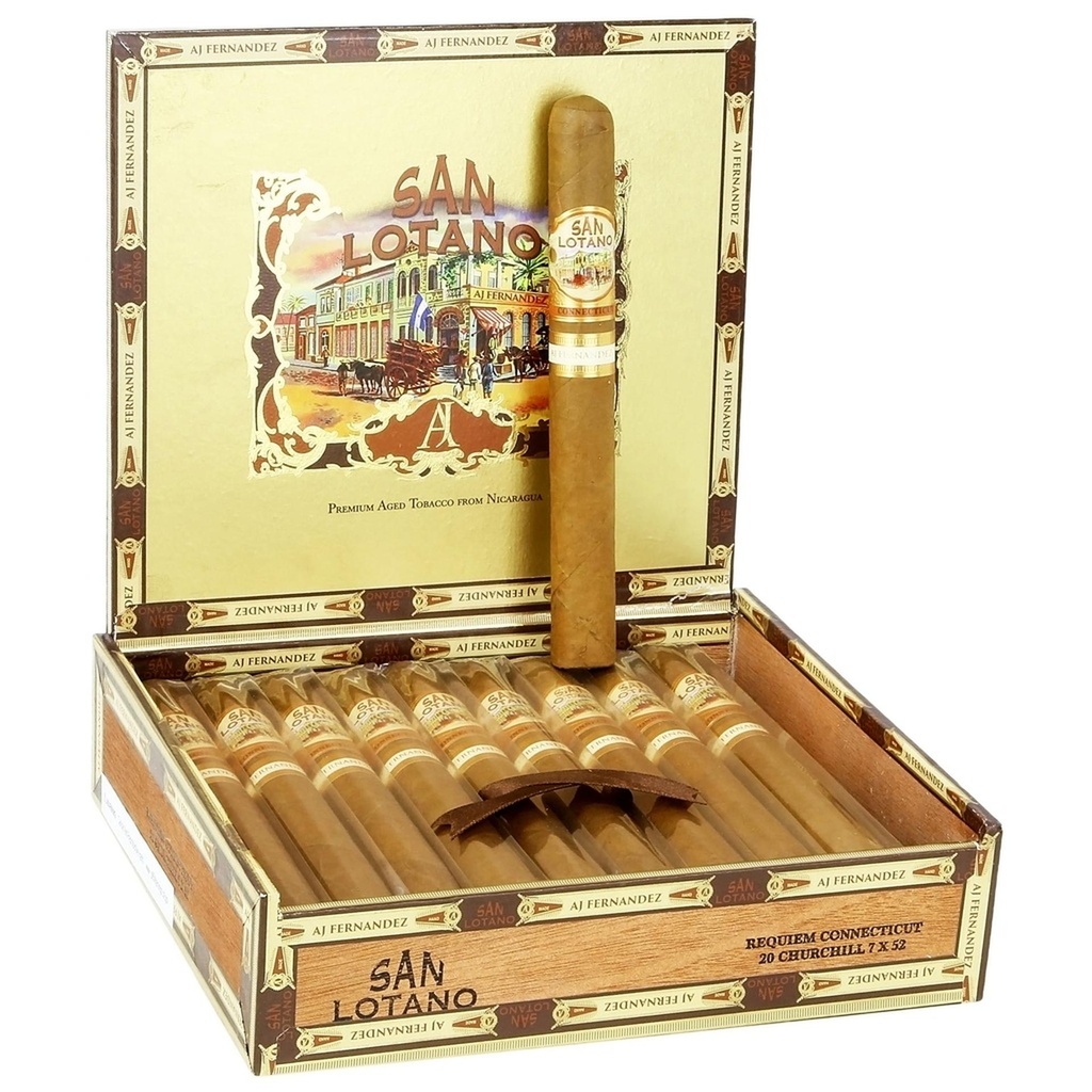 AJ Fernandez San Lotano Requiem Connecticut Churchill  Box of 20 - 7" x 52