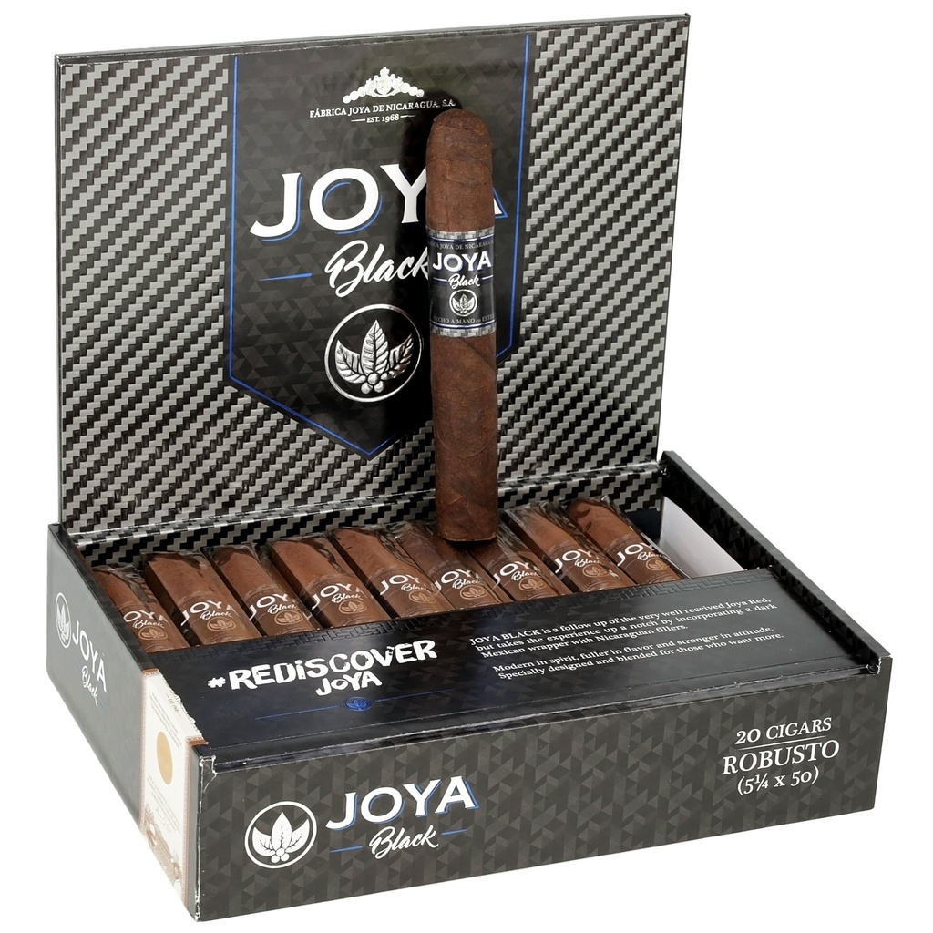 Joya De Nicaragua Joya Black Robusto Box of 20 - 5" 1/4 x 50
