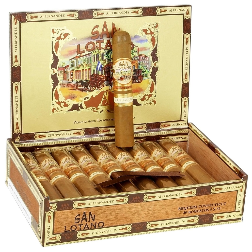 AJ Fernandez San Lotano Requiem Connecticut Robusto Box of 20 - 5" x 52