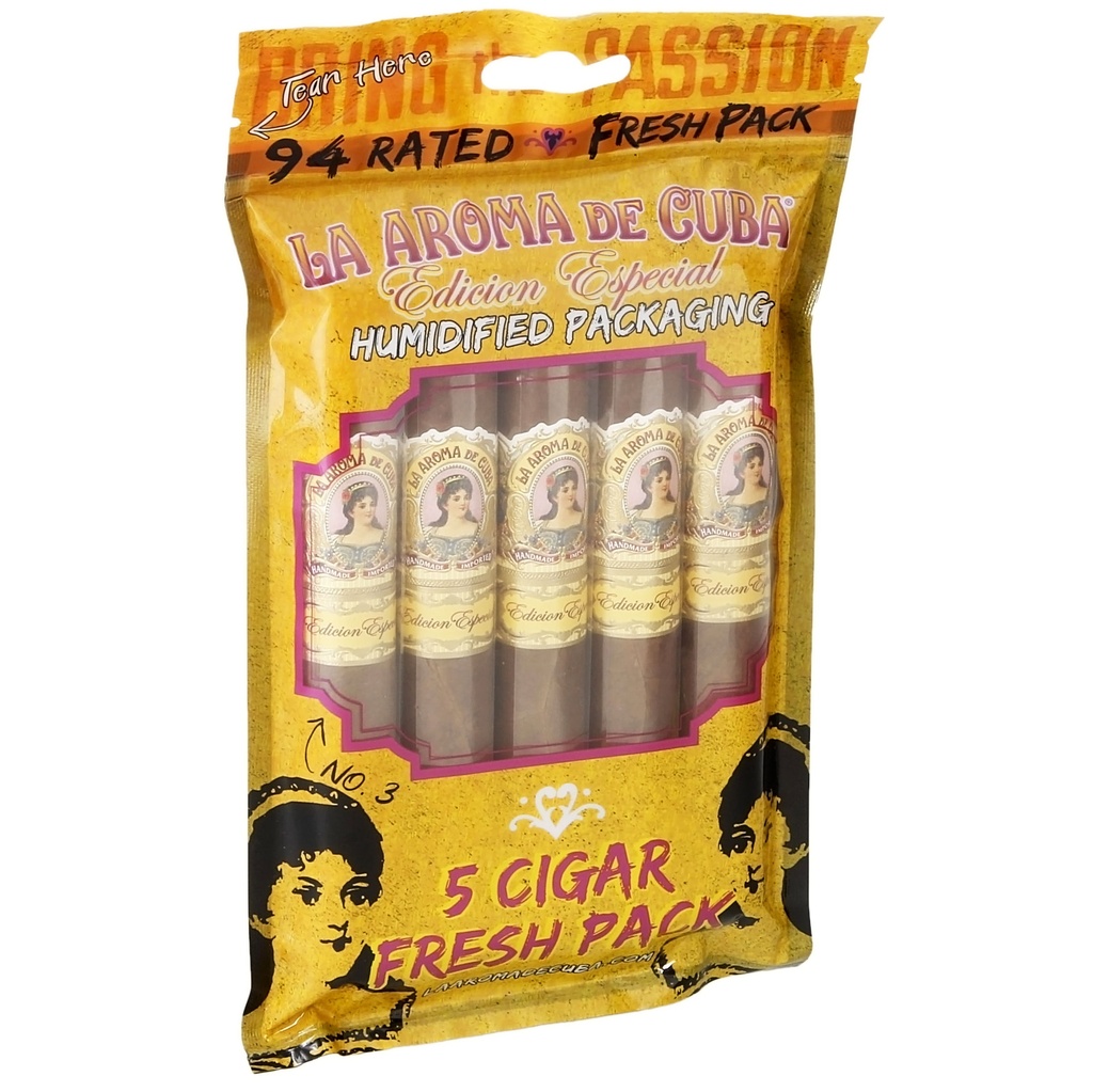 La Aroma de Cuba Edicion Especial No. 3 Shelf Retail Pack of 5 - Sampler Cigars