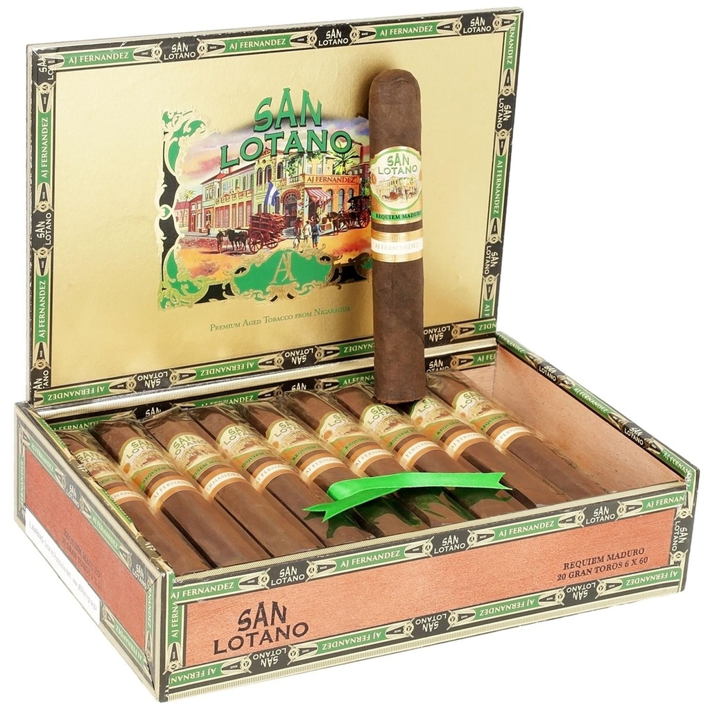AJ Fernandez San Lotano Requiem Maduro Gran Toro Box of 20 - 6" x 60
