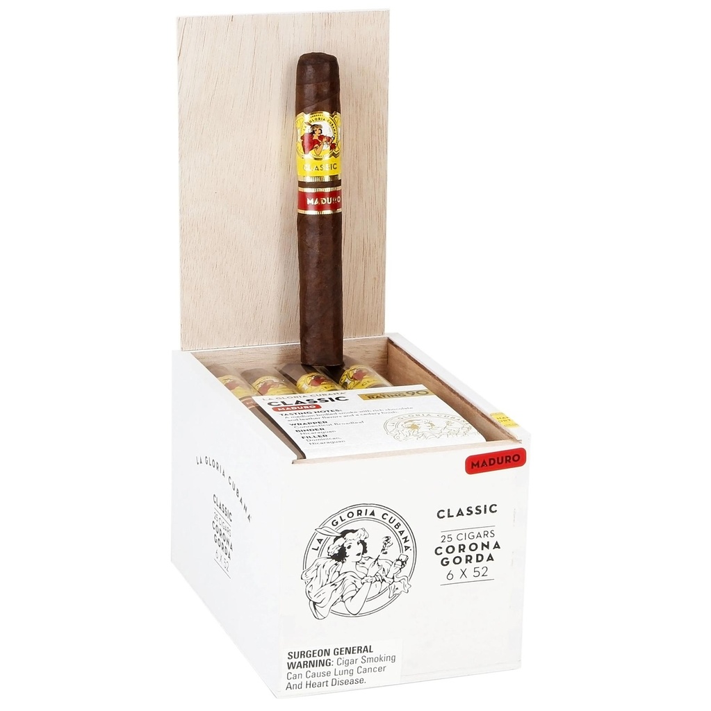 La Gloria Cubana Maduro Corona Gorda Box of 25 - 6" x 52