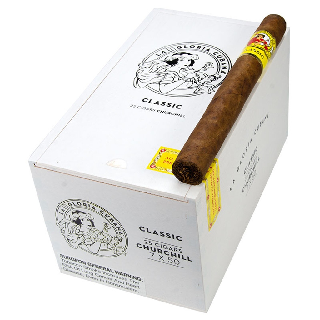 La Gloria Cubana Natural Churchill Box of 25 - 7" x 50