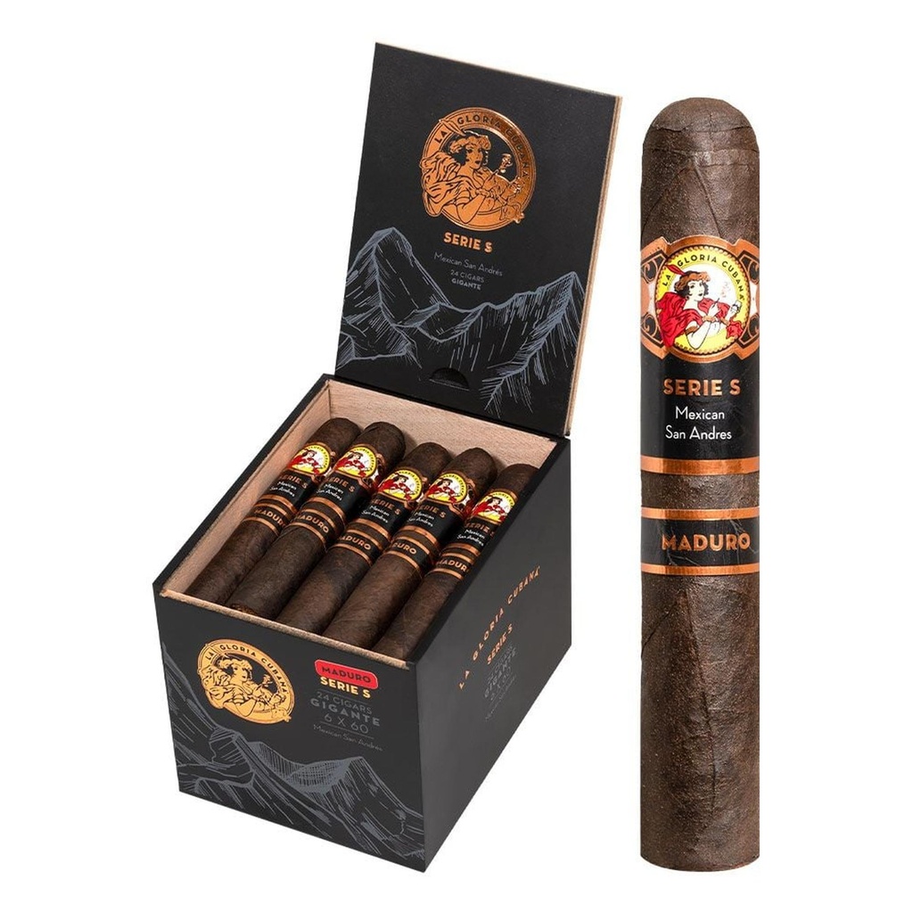 La Gloria Cubana Serie S Maduro Gigante Box of 24 - 6" x 60
