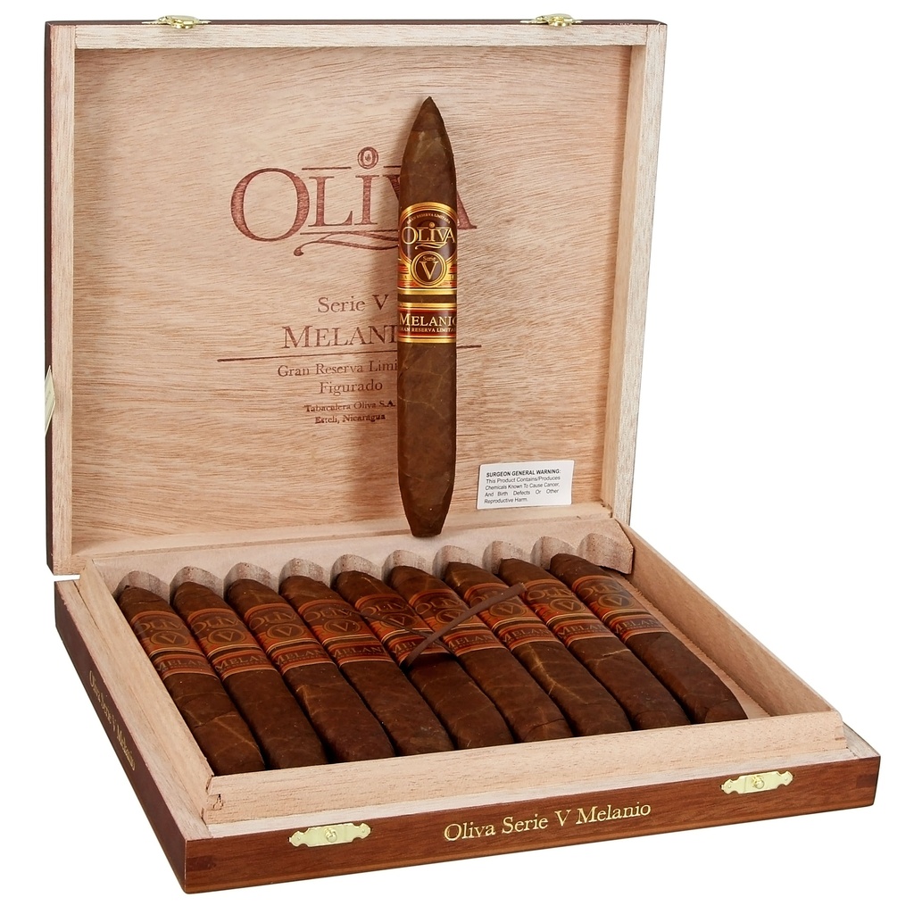 Oliva Serie V Melanio Figurado Box of 10 - 6" 1/2 x 54