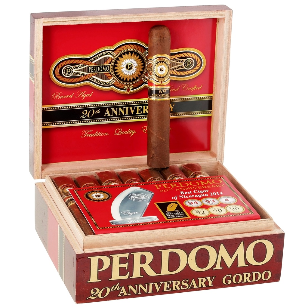 Perdomo 20th Anniversary Sun Grown Gordo Box of 24 - 6" x 60
