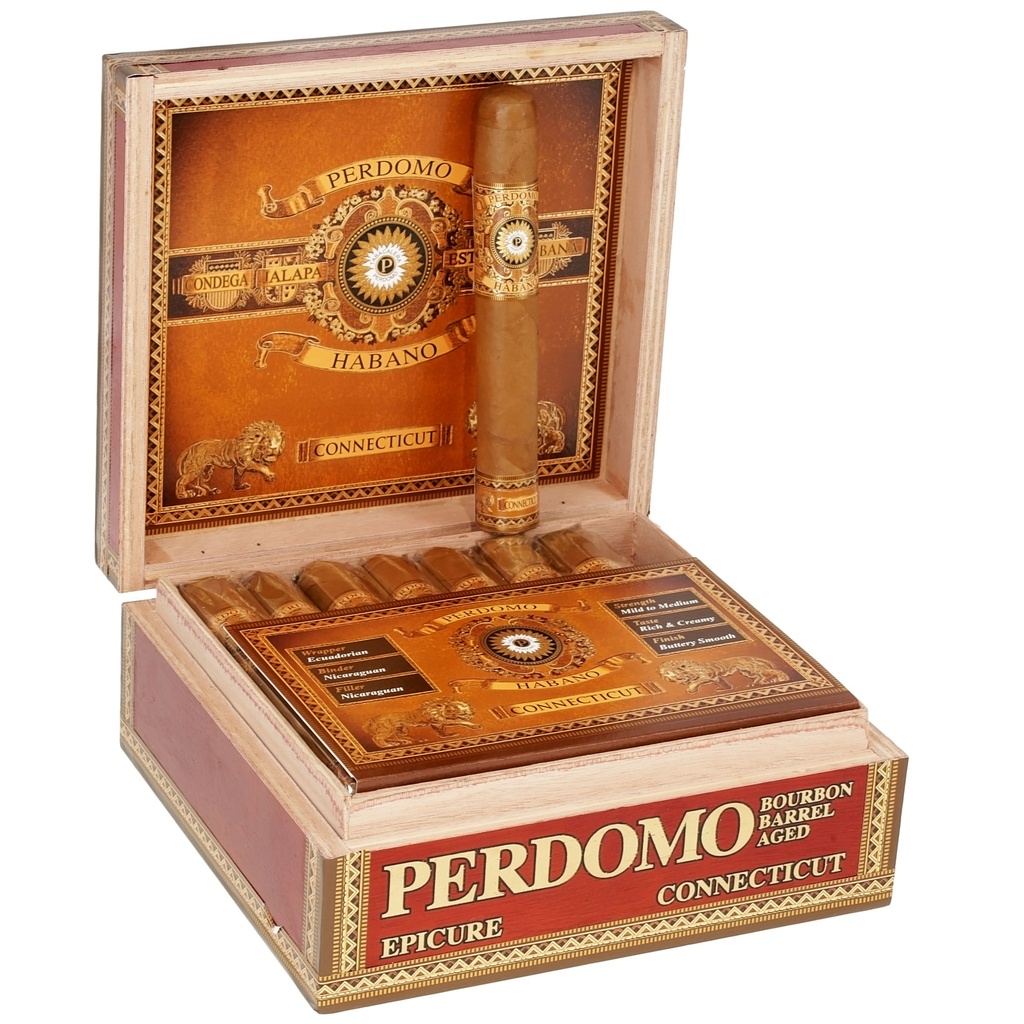 Perdomo Habano Connecticut Epicure Box of 24 - 6" x 54
