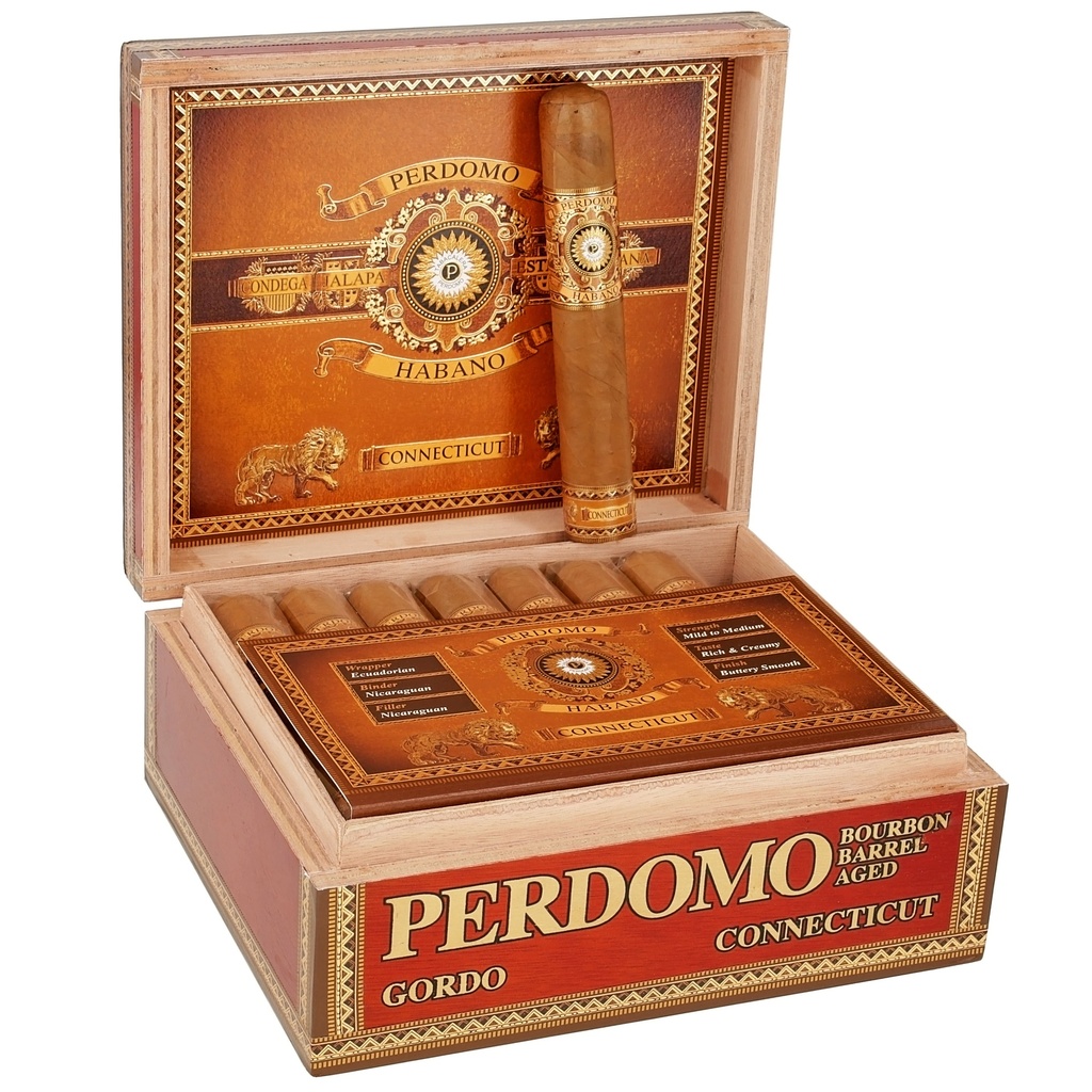 Perdomo Habano Connecticut Gordo Box of 24 - 6" x 60