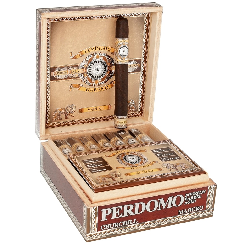 Perdomo Habano Maduro Churchill box of 24 - 7" x 54