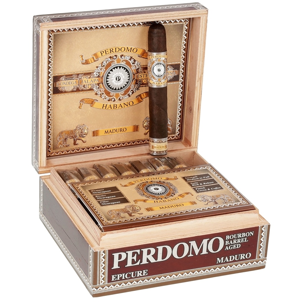 Perdomo Habano Maduro Epicure Box of 24 - 6" x 54