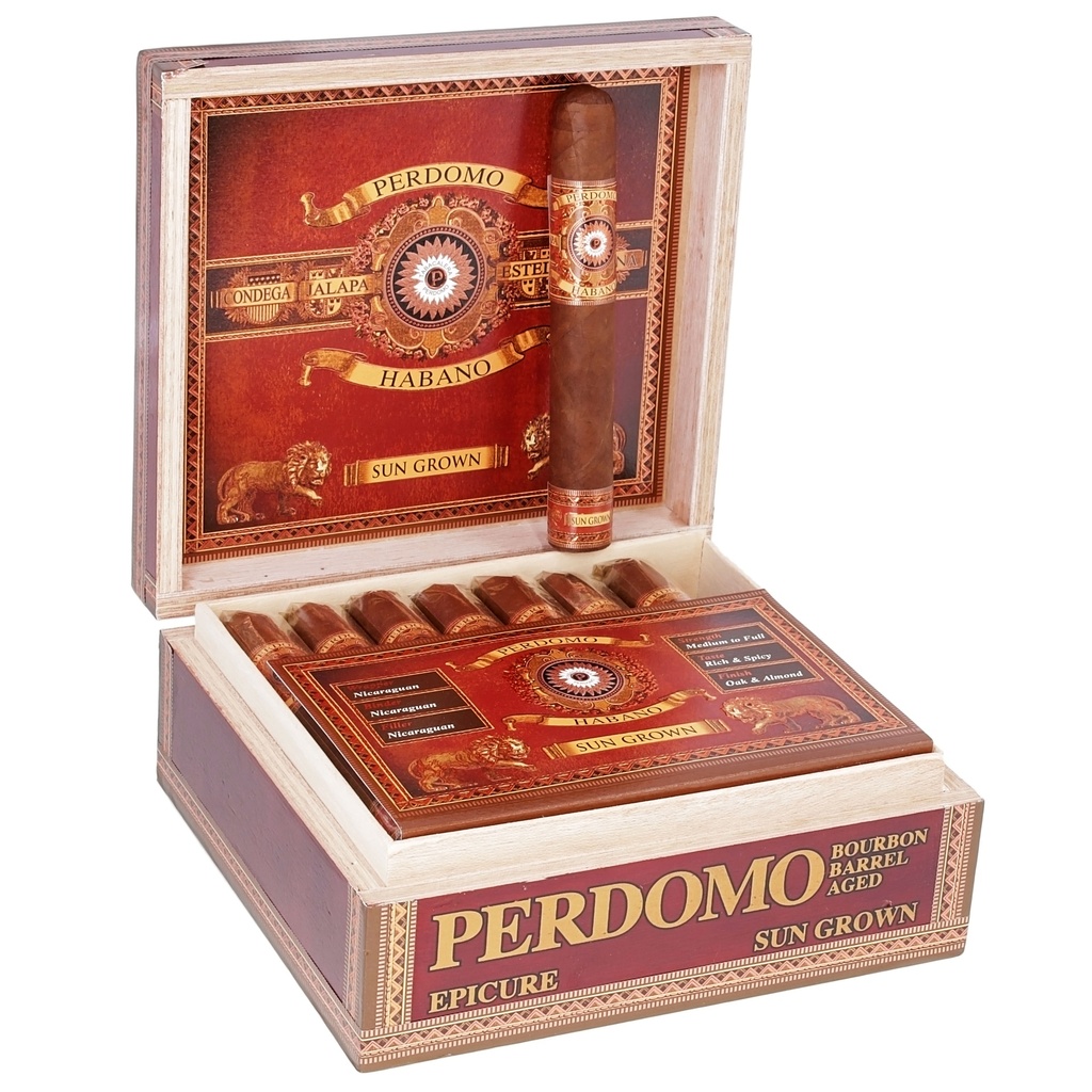 Perdomo Habano Sungrown Epicure Box of 24 - 6" x 54