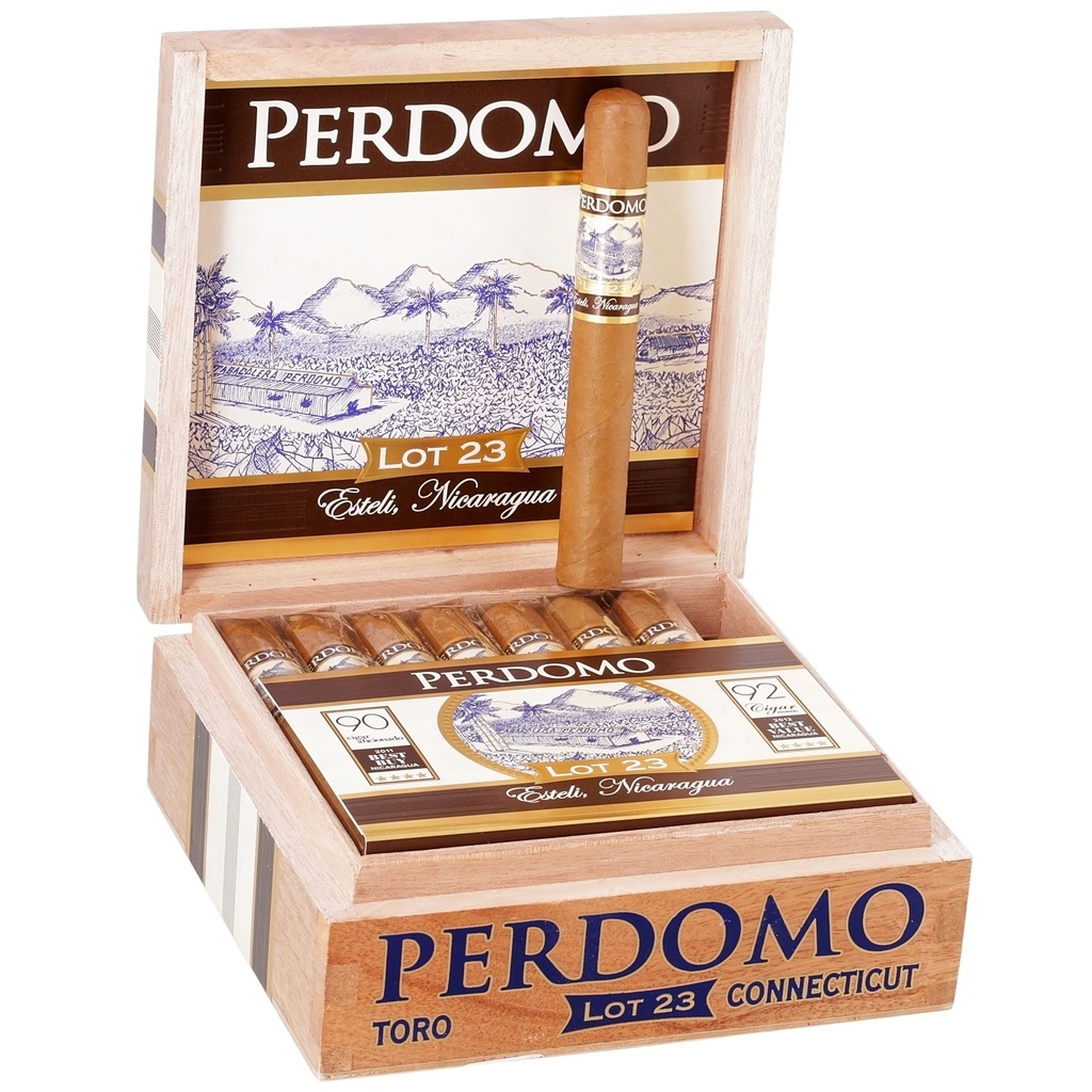 Perdomo Lot 23 Connecticut Toro Box of 25 - 6" x 50