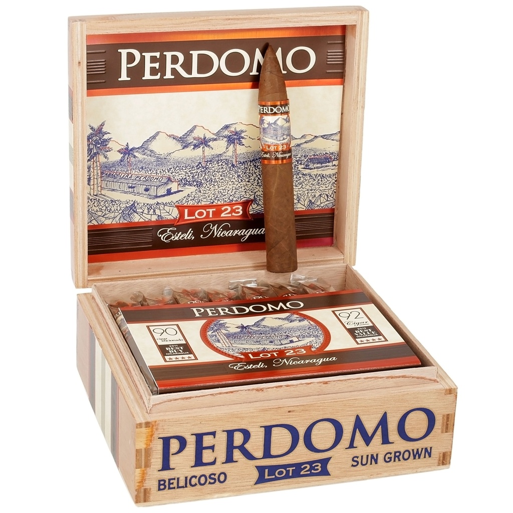 Perdomo Lot 23 Sungrown Belicoso Box of 24 - 5" x 54