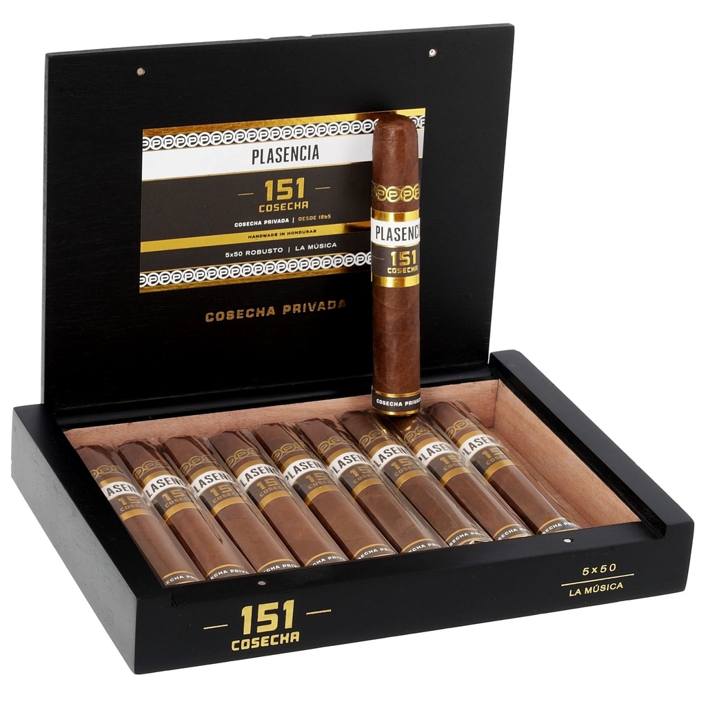 Plasencia Cosecha 151 La Musica Robusto Box of 10 - 5" x 50
