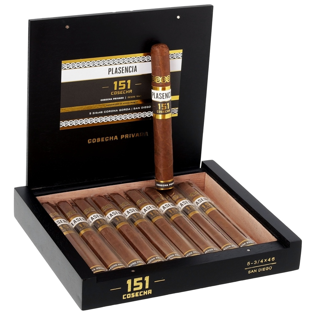 Plasencia Cosecha 151 San Diego Corona Gorda Box of 10 - 5" 3/4 x 46