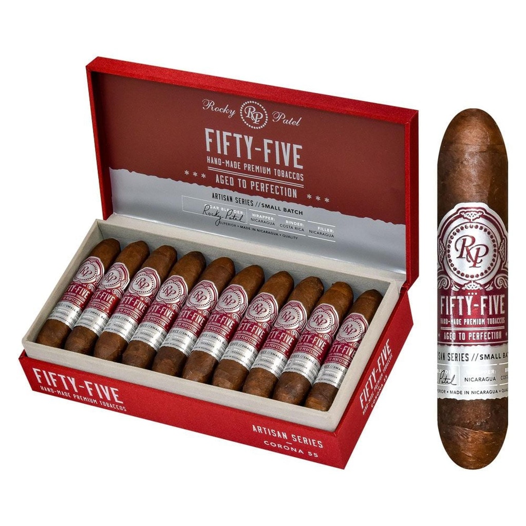 Rocky Patel Fifty-Five Corona Box of 20 - 4" x 55 