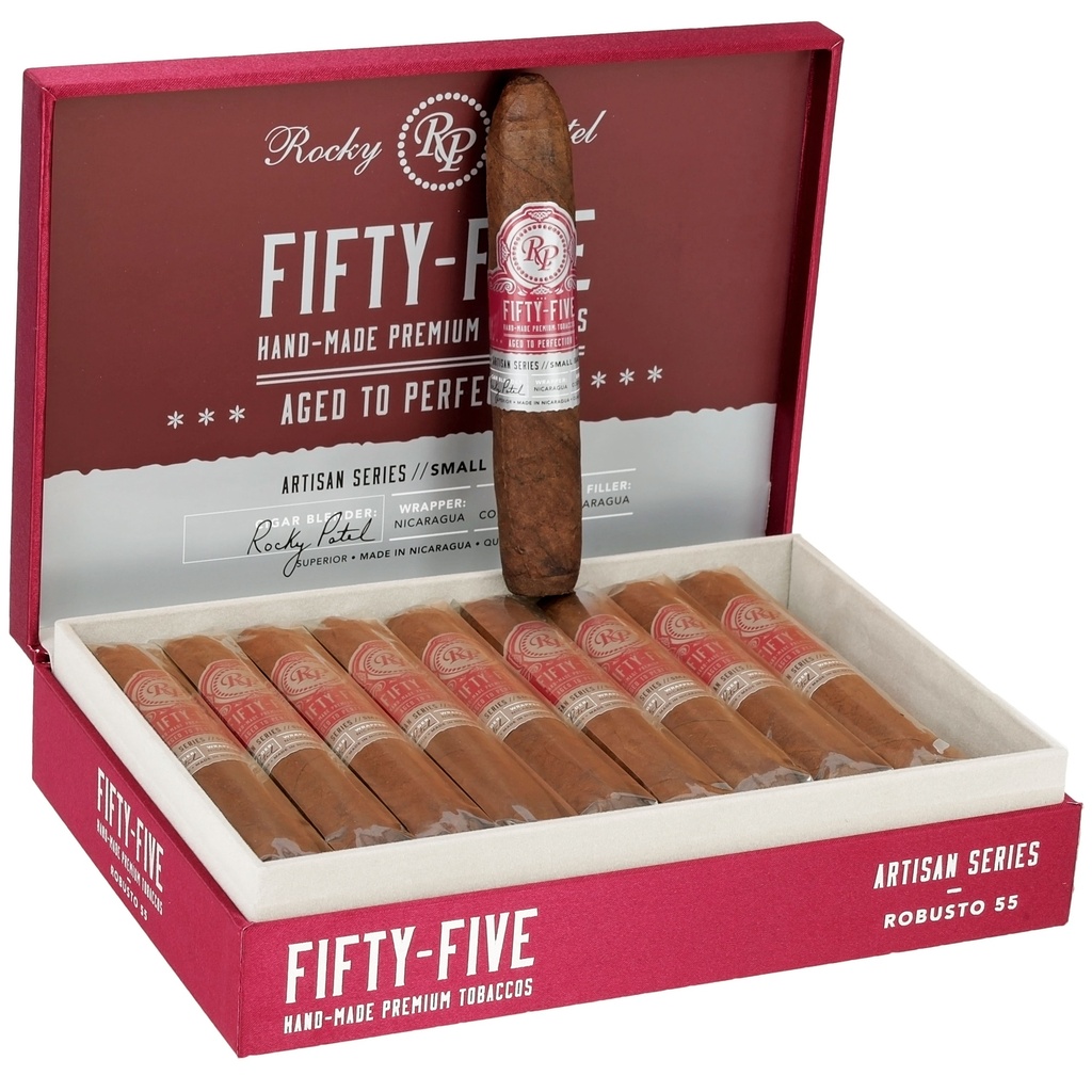 Rocky Patel Fifty-Five Robusto Box of 20 - 5" 1/2 x 55