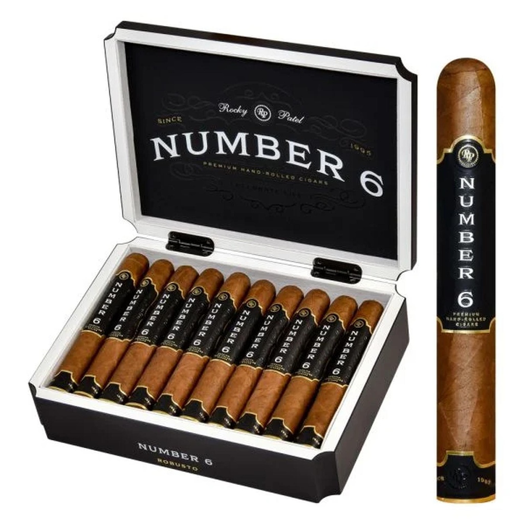 Rocky Patel Number 6 Robusto Box of 20 - 5" 1/2 x 50
