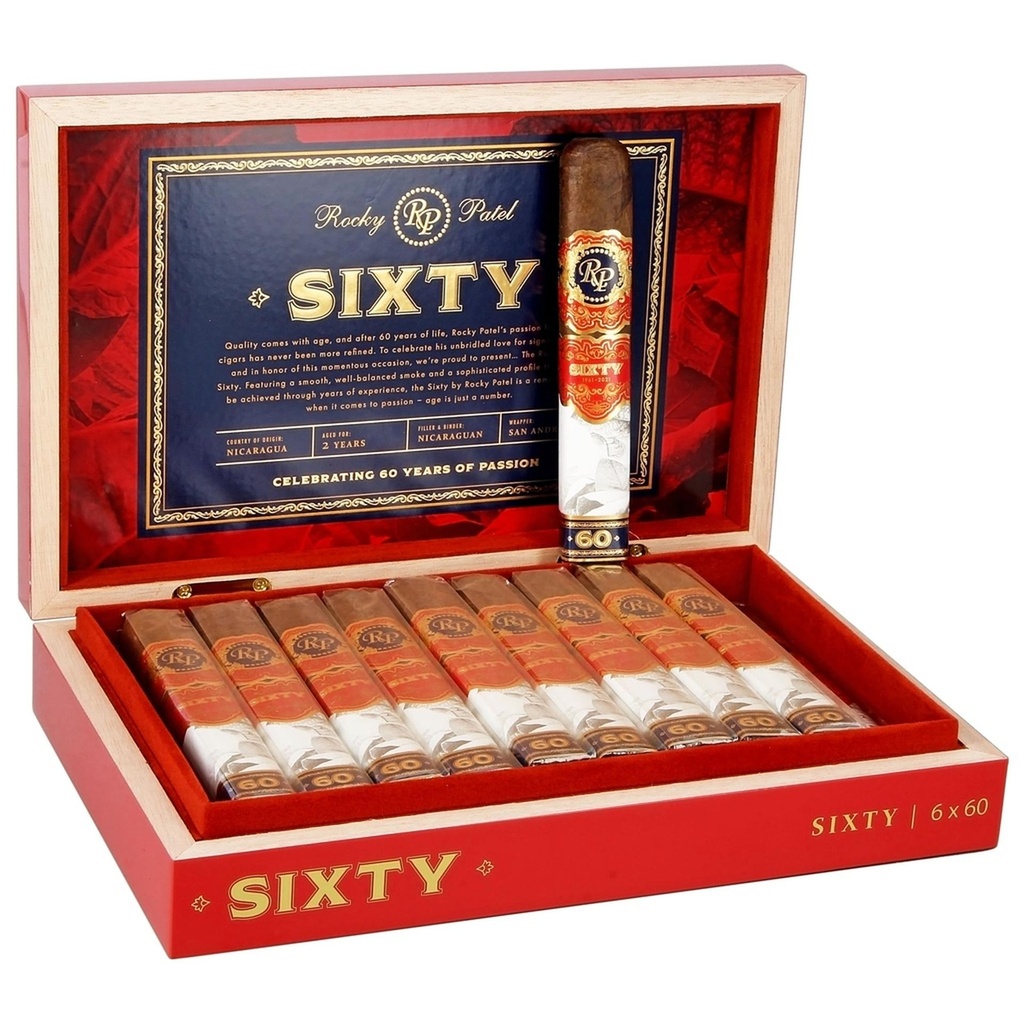 Rocky Patel Sixty Sixty Box of 20 - 6" x 60