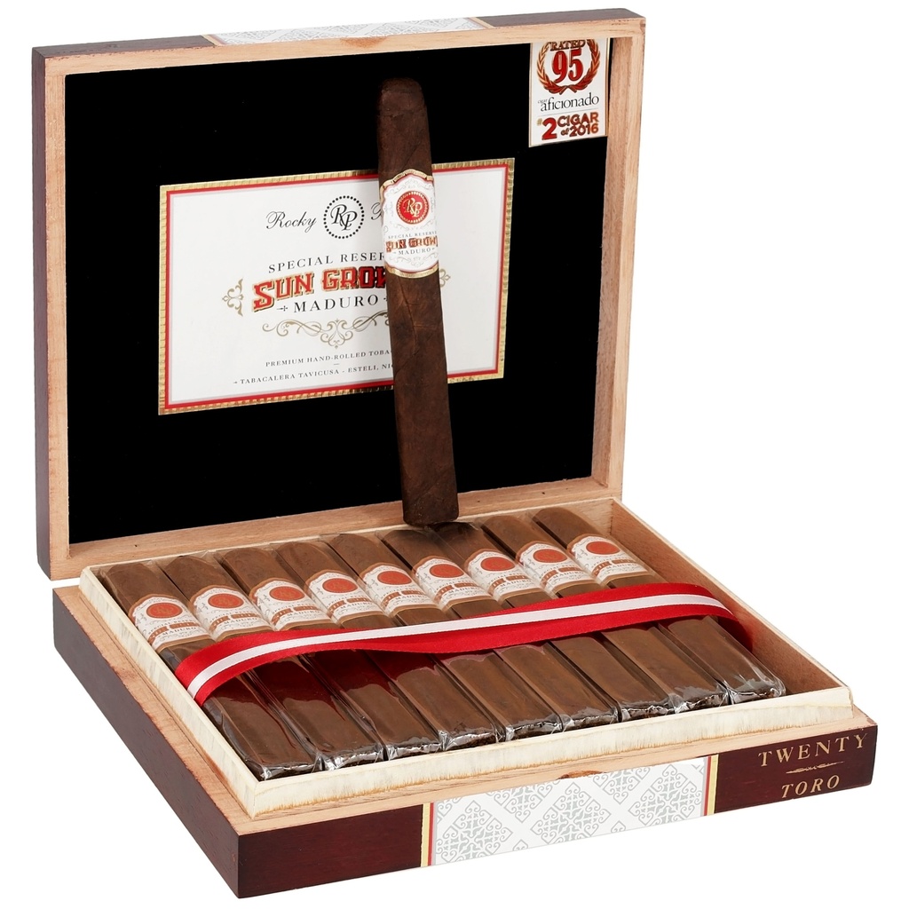 Rocky Patel Sun Grown Maduro Toro Box of 20 - 6" x 52