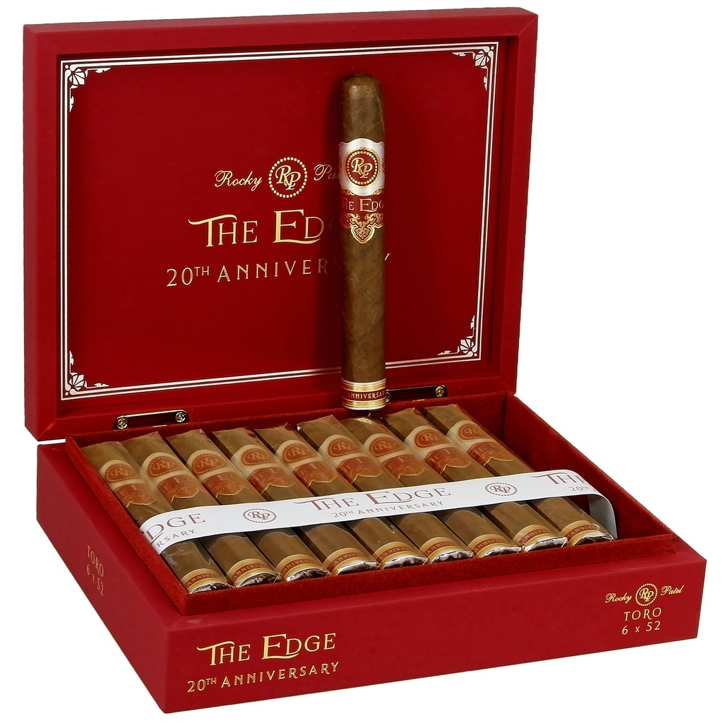 Rocky Patel The Edge 20th Anniversary Toro Box of 20 - 6" x 52