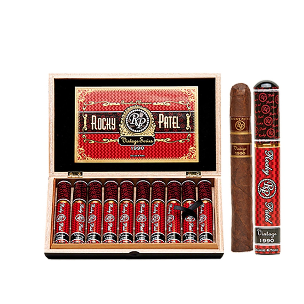 Rocky Patel Vintage Series 1990 Broadleaf Aluminum Toro Box of 10 - 6" x 50