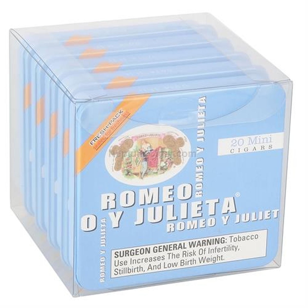 Romeo y Julieta Mini Mild Blue Small Cigars Tin of 5
