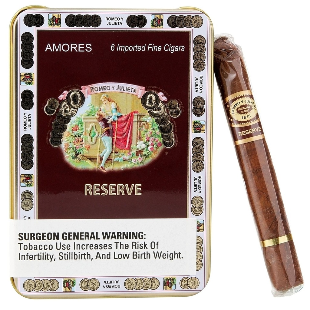 Romeo y Julieta Reserve Amores Small Cigars Tin of 5