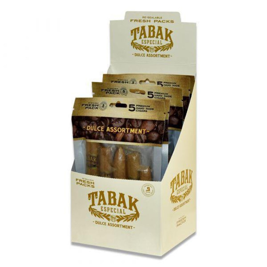 Tabak Especial Dulce Assortment Shelf Retail Pack of 5 - Sampler Cigars