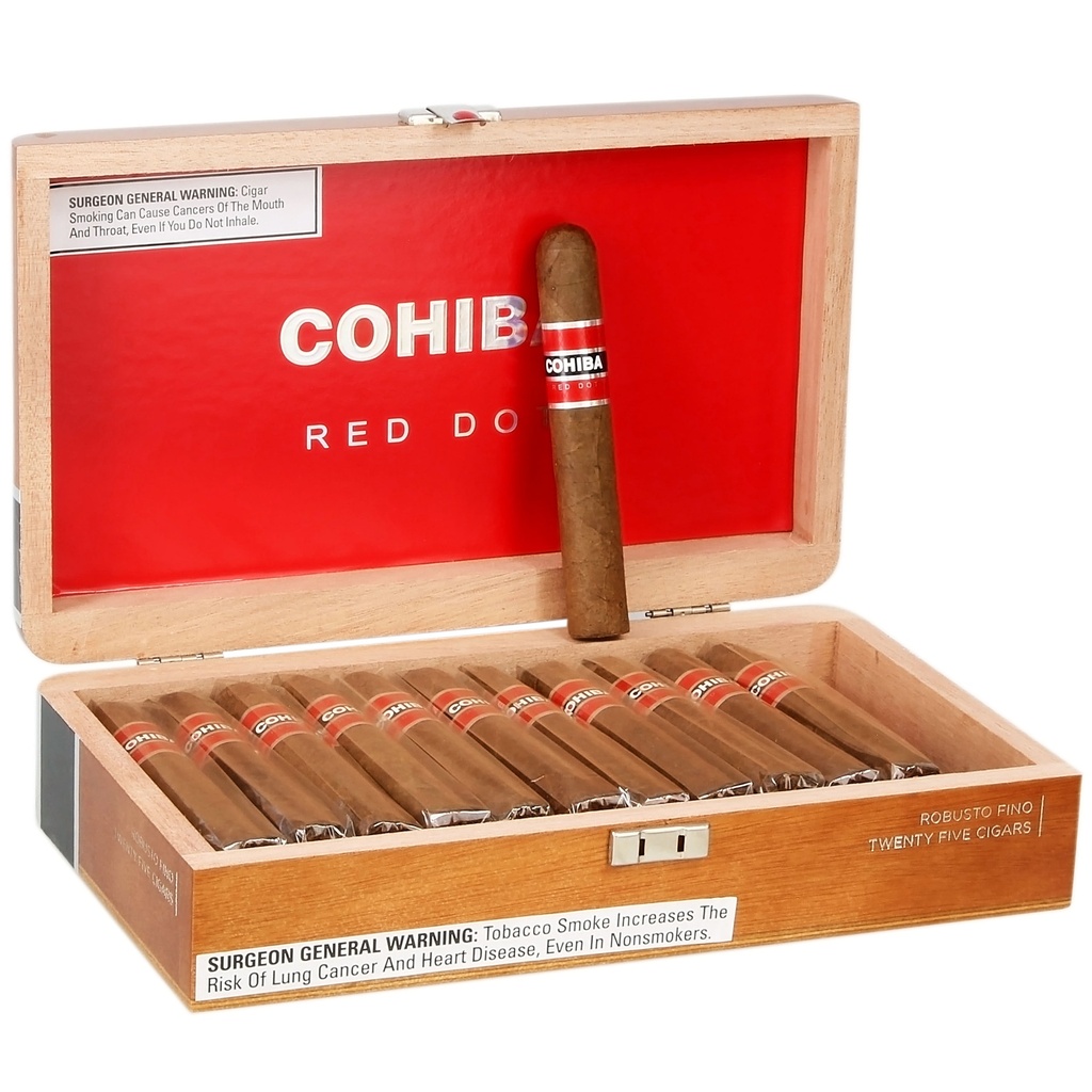 Cohiba Red Dot Robusto Fino Box of 25 - 4'' 3/4 x 47