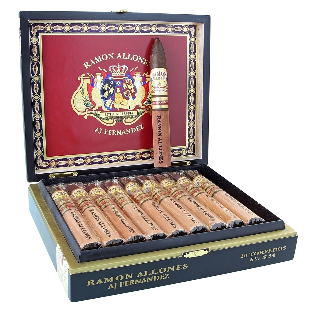 AJ Fernandez Ramon Allones Torpedo Box of 20 - 6" 1/2 x 54