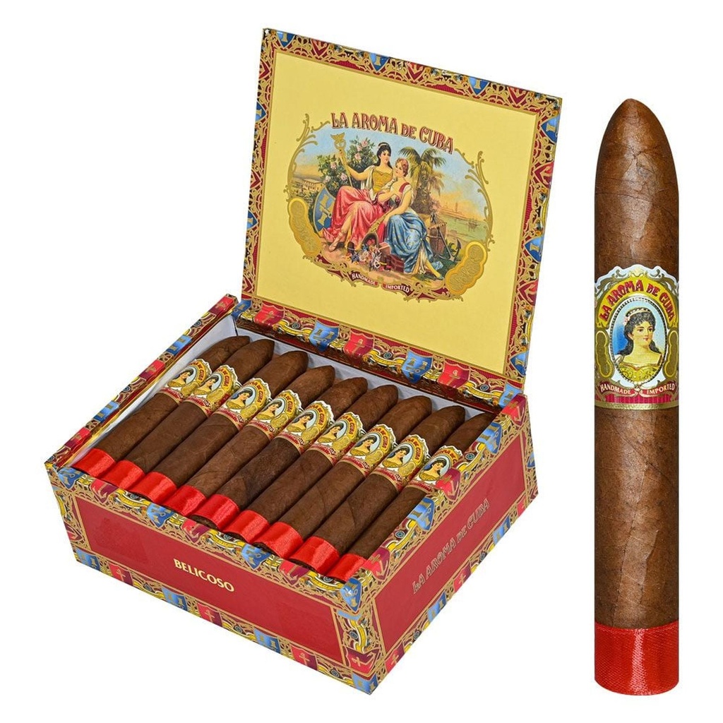 La Aroma de Cuba Original Belicoso Box of 25 - 5"  1/2 x 52